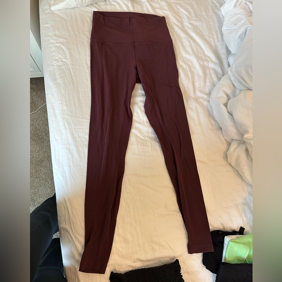 lululemon align leggings red merlot 28 inch - Picture 2 of 3